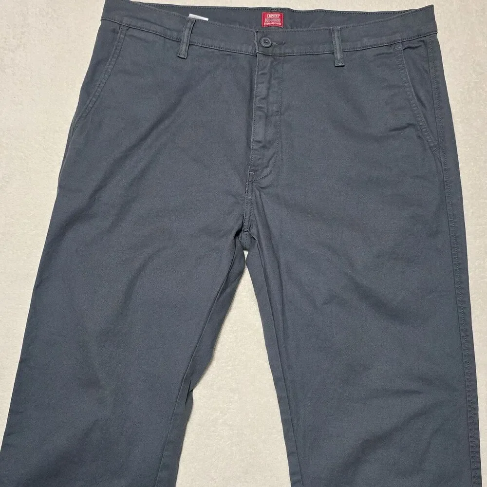 Levi's XX Chino Men's Size 36x34 Navy Blue Stretch Standard Taper Casual Pants